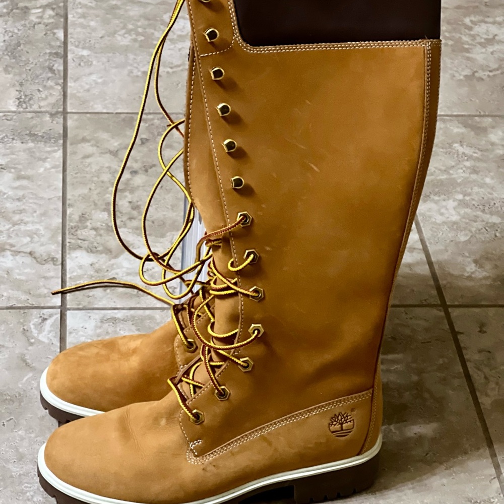Women Timberland 14” Premium Waterproof Boots - Wheat